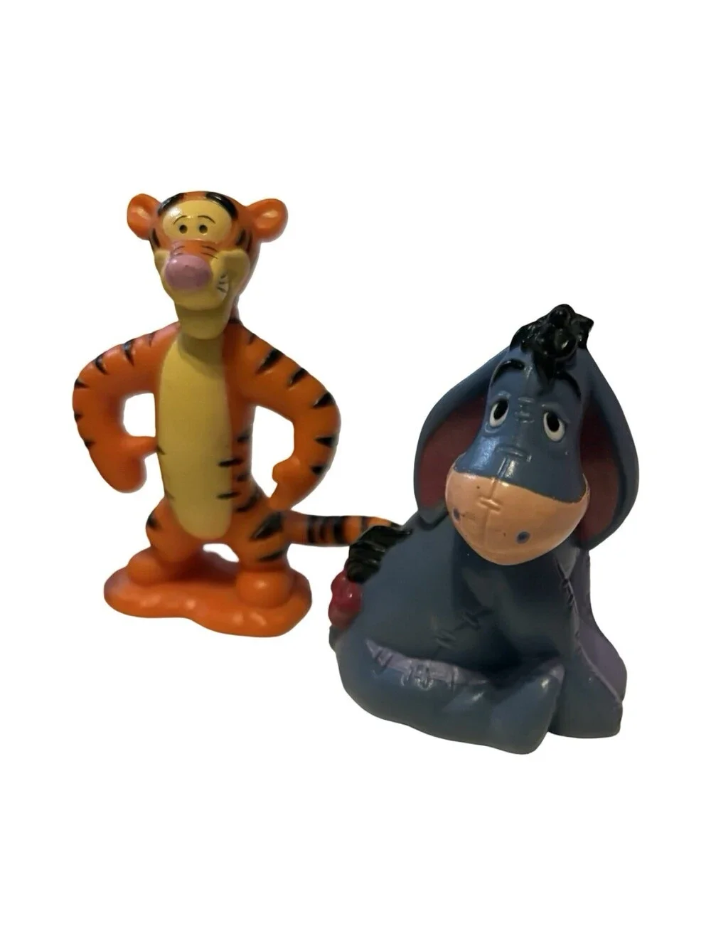 Disney Winnie the Pooh Vintage Mini Figure Set of 6 Party Tomy Used
